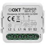 OXT mini WiFi releja modulis 2 ķēdēm TUYA (T222)