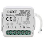 OXT mini releja modulis 3 ķēdes ZigBee TUYA (T263)