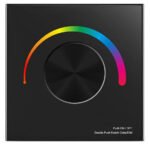 RGB DIM RF kontrolieris 2,4 GHz poga SD sērija melna - Image 2