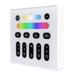 GL LED kontroliera sienas panelis 4 zonas RGB+CCT 2.4GHz