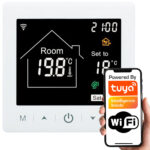 Ielādējams WiFi termostats grīdas uzstādīšanai 16A Balts RT TUYA (TR058)
