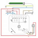 Sienā iebūvējams rullo žalūziju kontrolieris + TUYA WiFi tālvadības pults - Image 4