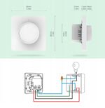TUYA ZigBee 3.0 sienas dimmeris (1 kanāls) ar pogu, KT sērija - Image 3