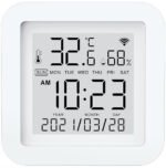 Temperatūras un mitruma sensors USB WiFi pulkstenis TUYA - Image 3