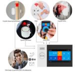 TUYA Smart Life WiFi/GSM/RF433 signalizācijas komplekts ar 4.3" LCD skārienekrānu (PG732) - Image 2