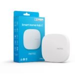 Aeotec Smart Home Hub 2 (SmartThings) centrmezgls ar Zigbee, Thread, Ethernet, Wi‑Fi un Bluetooth