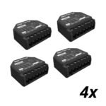 Shelly 2PM Gen3 divkanālu Wi‑Fi + Bluetooth viedais releja modulis ar jaudas mērīšanu un rullo slēģa režīmu (4 gab.)