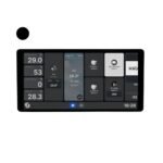 Shelly Wall Display X2i – Sienas vadības panelis un gaismas slēdzis, Wi‑Fi, Bluetooth, melns