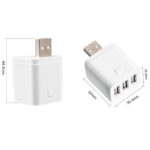 Viedais mini slēdzis USB adapteris 3 porti 5–12V ZigBee TUYA - Image 3