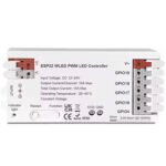 Viedais LED kontrolieris 5in1 PWM 10A 12-24V (ESP32) WiFi WLED – GL sērija - Image 2