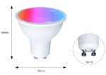 GU10 Matter WiFi viedā LED spuldze (RGB+CCT) HomeKit / Google Home / Alexa - Image 4