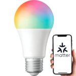 Matter WiFi E27 LED viedā spuldze (RGB+CCT) HomeKit/Google Home/Alexa