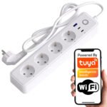 TUYA viedais pagarinātājs 4P + USB WiFi - Image 2