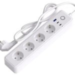 TUYA viedais pagarinātājs 4P + USB WiFi