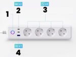 TUYA viedais pagarinātājs 4P + USB WiFi - Image 4