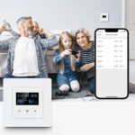 PSMART viedais termostats ar slodzes regulēšanu apkurei 16A (ZigBee, Tuya), balts - Image 4