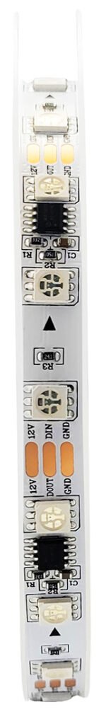 PSMART digitālā LED lente SMD 12V WS2811 RGBIC IP20 10mm 60 LED/m 5m - Image 3