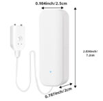 TUYA viedais plūdu (ūdens noplūdes) sensors ar ZigBee zondi (AAA) - Image 3