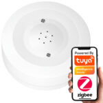 Inteliģentais plūdu (ūdens noplūdes) sensors ar 80 dB sirēnu, ZigBee Tuya