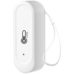 Ūdensizturīgs temperatūras un mitruma sensors, balts, IP65, ZigBee, TUYA