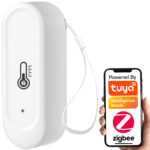Ūdensizturīgs temperatūras un mitruma sensors, balts, IP65, ZigBee, TUYA - Image 2