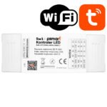 LED kontrolieris 5w1 DIM/CCT/RGB/RGBW/RGBCCT 5-24V 15A WiFi Tuya (PX sērija)