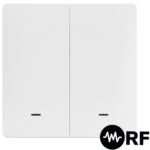 PSMART PX sērijas bezvadu sienas slēdzis / tālvadības pults (2 zonas), RF 2.4GHz, CR2032 - Image 2