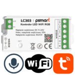 PSMART Mini WiFi RGB LED kontrolieris TUYA 5–24V 15A (PX sērija)