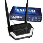 SMLIGHT SMHUB Premium daudzradio viedās mājas centrmezgls (Zigbee/Thread/Wi‑Fi/BT/Z‑Wave/4G/LTE/IR/Ethernet/Matter) melns P10+MG24
