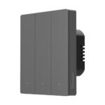 SONOFF SwitchMan M5 Wi‑Fi / Matter viedais sienas slēdzis, 3 kanālu, 80 tips, pelēks (M5-3C-80M)