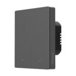 SONOFF SwitchMan M5 Wi‑Fi / Matter viedais sienas slēdzis, 2‑kanālu, 80 tips, pelēks (M5-2C-80M)