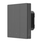 SONOFF SwitchMan M5 Wi‑Fi / Matter viedais sienas slēdzis, 3 kanālu, pelēks (M5-3C-86M)