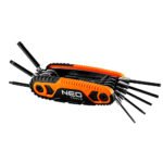TORX atslēgu komplekts ar rokturi (I-veida), T9–T40, 8 gab.