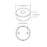 Tālvadības pults SD sērijas LED kontrolieriem (1 zona), balta, RF 2,4 GHz - Image 3