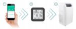 Universāla gaisa kondicioniera IR WiFi tālvadības pults ar temperatūras un mitruma sensoru (TUYA), 3" LCD (T124) - Image 5