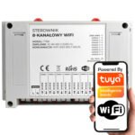 TUYA 8 kanālu 8x10A WiFi bezsprieguma kontrolieris (DIN sliede)
