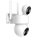 Divkārša USB PTZ 2MP WiFi ONVIF TUYA āra rotējoša kamera (IP66) - Image 4