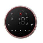 Inteliģents apaļš LED termostats 16A WiFi (TUYA/Smart Life), melns TR084C - Image 3