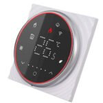 Inteliģents apaļš LED termostats 16A WiFi (TUYA/Smart Life), melns TR084C - Image 2
