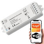 TUYA SPI RGBIC COB LED kontrolieris SD sērija (WiFi + RF, 5–24V, 8A) LC066