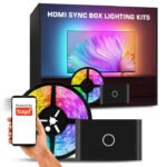 Sync Box 2 HDMI 2 USB + TUYA RGB WiFi LED lentes komplekts (TV fona apgaismojuma sinhronizācija)