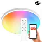Viedā griestu lampa SLIM LED 24W RGB+CCT WiFi TUYA