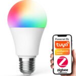 Viedā RGB+CCT E27 ZigBee TUYA LED spuldze 9W (2700–6500K)