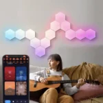 Viedās RGBiC HEXAGON LED lampas (10 gab.) ar TUYA WiFi un tālvadības pulti - Image 3