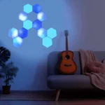 Viedās RGBiC HEXAGON LED lampas (10 gab.) ar TUYA WiFi un tālvadības pulti - Image 4