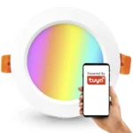 TUYA viedā iebūvējamā apaļā lampa RGBCCT 6" WiFi (15W, 1260lm, IP20)