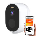 TUYA 3MP 2K iekštelpu/āra akumulatora IP kamera IP66 (Wi‑Fi, USB‑C, 5200 mAh)