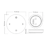 Tālvadības pults RGB/RGBW LED kontrolierim, 1 zona, RF 2.4GHz (SD sērija) – PLD071 - Image 5
