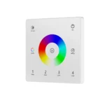RGB/RGBW tālvadības pults (sienas panelis), balts, 4 zonas, RF 2,4 GHz, SD sērija