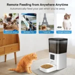 TUYA viedais automātiskais barības dozators 4L ar audio un Wi‑Fi (līdz 20 porcijām) - Image 3